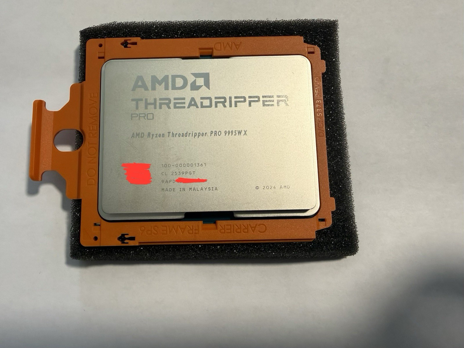 AMD Ryzen Threadripper PRO 9995WX  96-Core, 192-Thread UNLOCKED - P54762