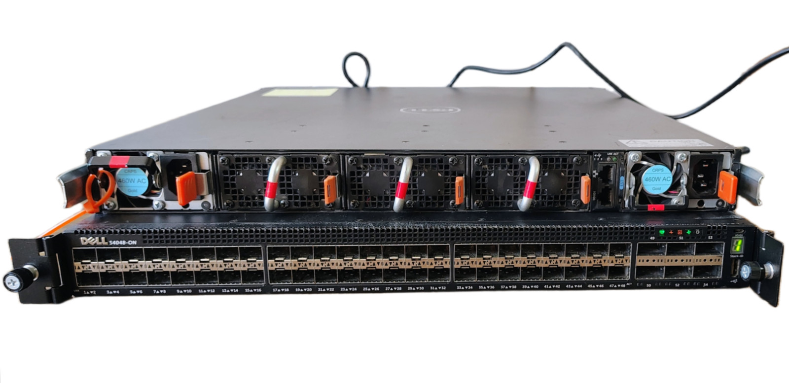 1 Unit Dell Networking S4048-ON 48-Port 10GbE SFP+ 6-Port QSFP Switch Side Rails