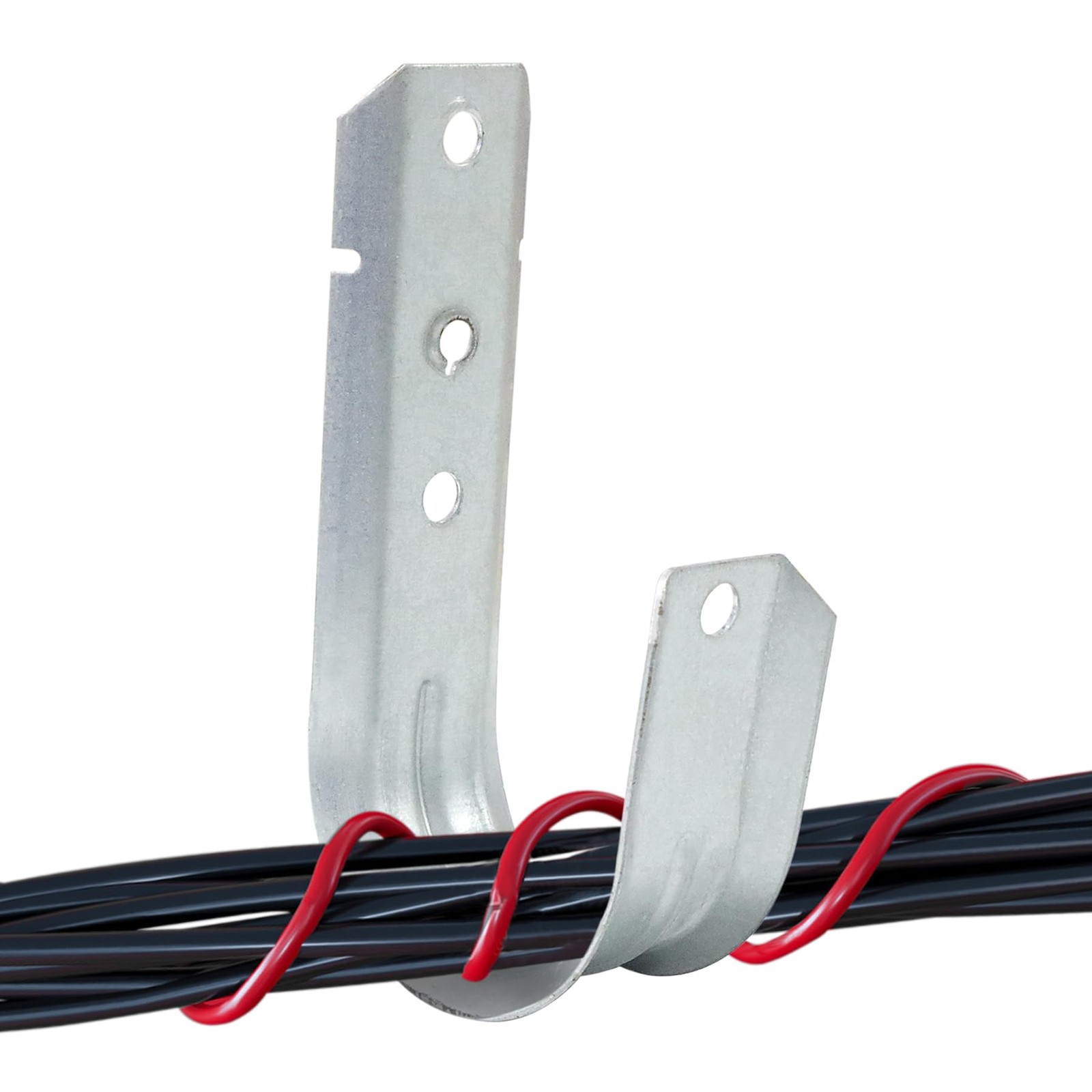 25 PCS 2 Inch Heavy Duty Cable Support J Hooks Wire Hangers Wall Mount