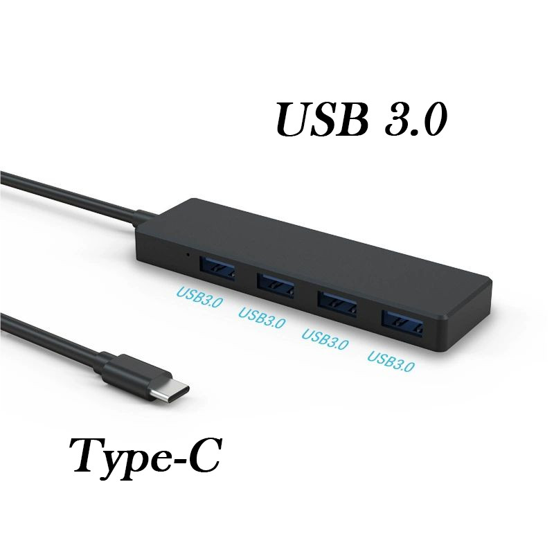1x High Speed 4 Ports USB 3.0 Hub Splitter Multi Adapter 5Gbps PC Desktop Laptop