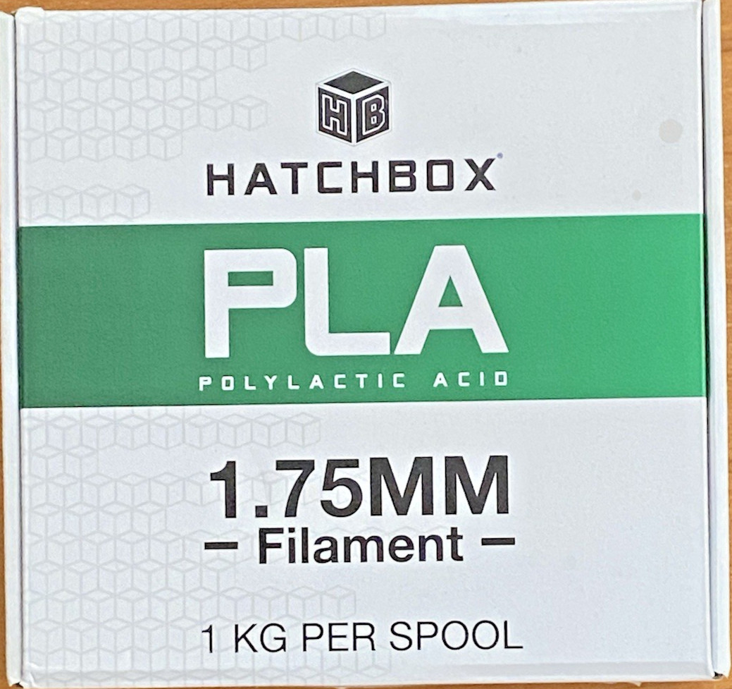 Hatchbox PLA 1.75mm 3D Printer Filament Cool Gray 1 kg Spool 3D PLA-1KG1.75CG6C