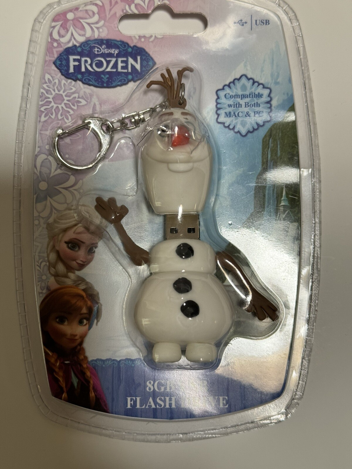DISNEY FROZEN OLAF 8GB USB FLASH DRIVE FOR MAC & PC - NEW IN PACKAGE