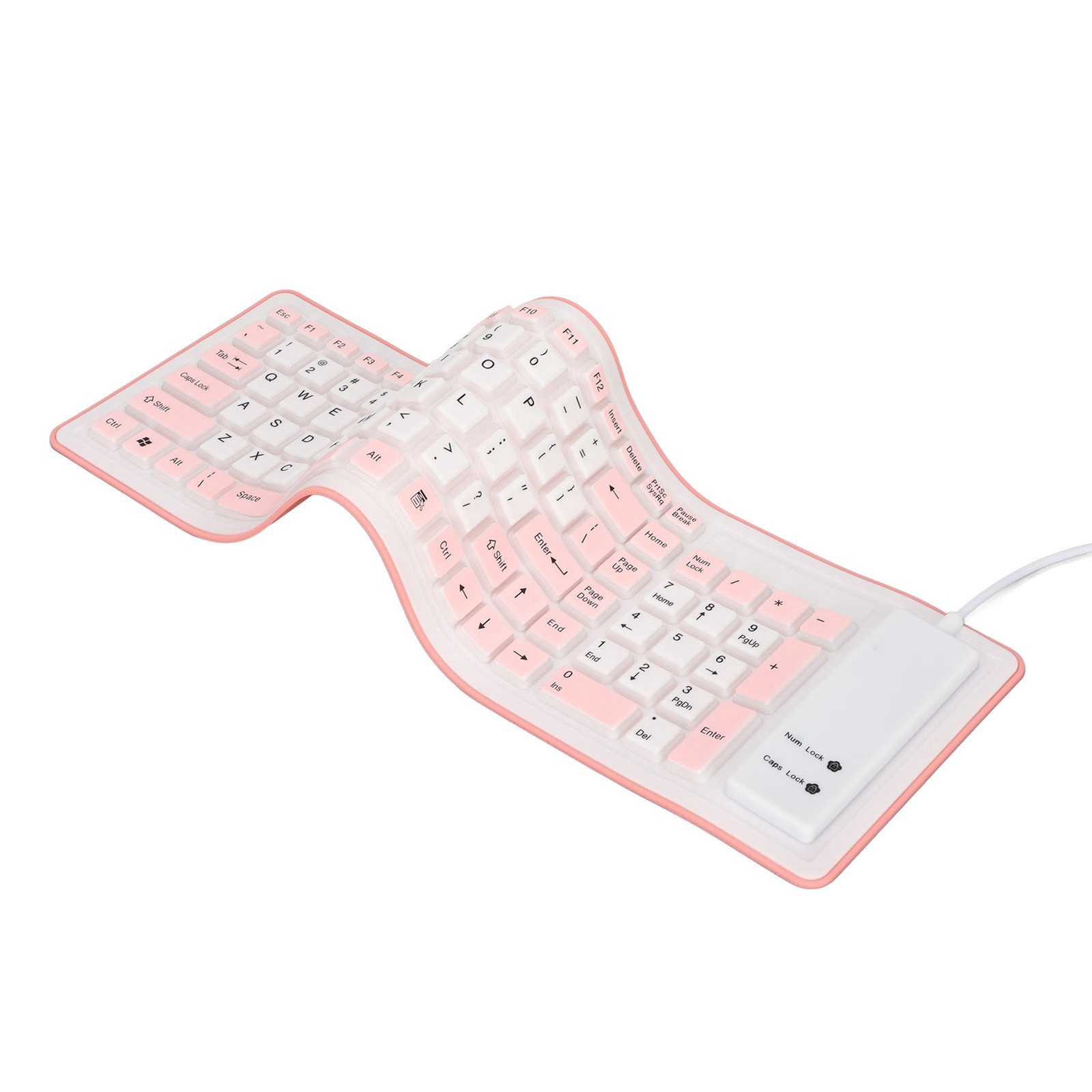 Foldable Silicone Keyboard Compact Waterproof For PC Laptop Premium