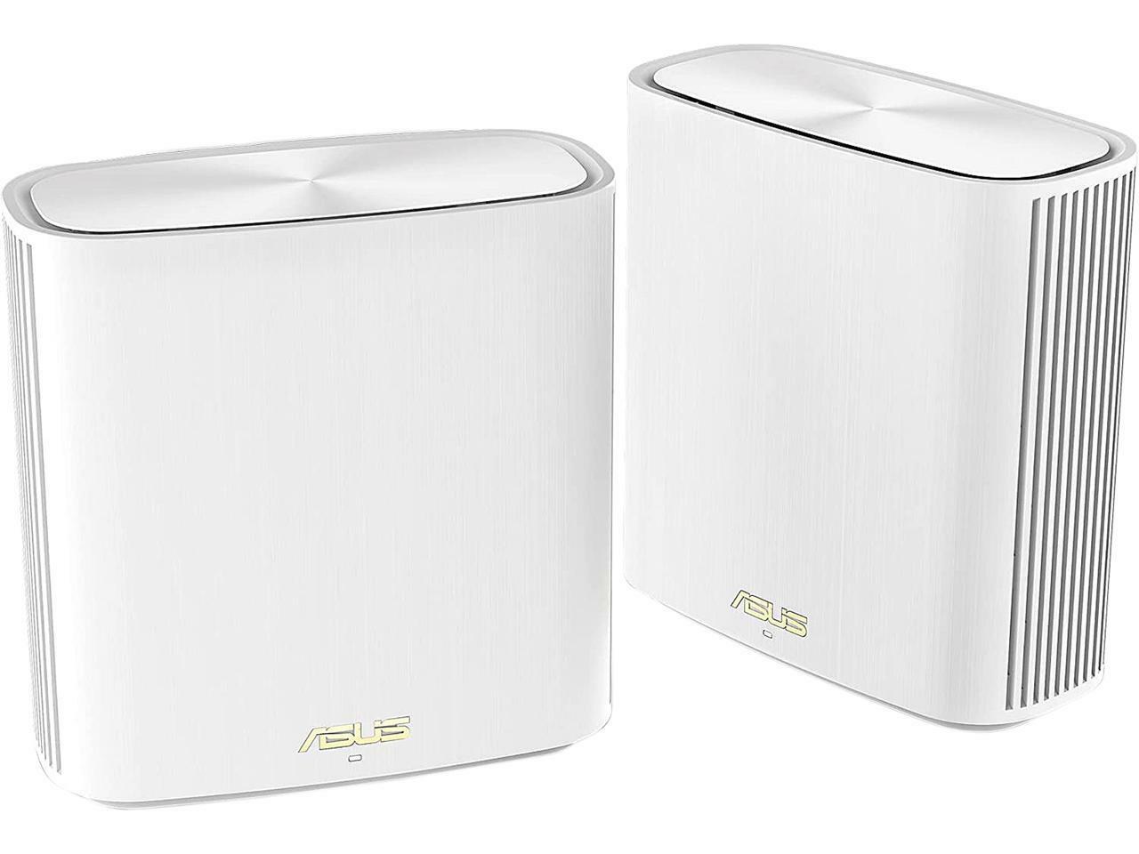 ASUS ZenWiFi Whole-Home Dual-Band Mesh WiFi 6 System XD6 White - 2 Pack, Coverag