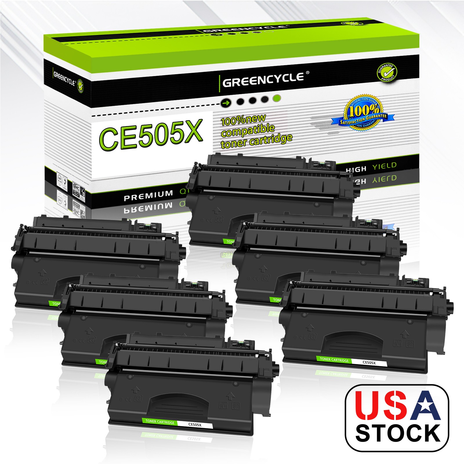 6PK CF280X High Yield BK Toner For HP LaserJet Pro 400 M401dn M401dw M401dne