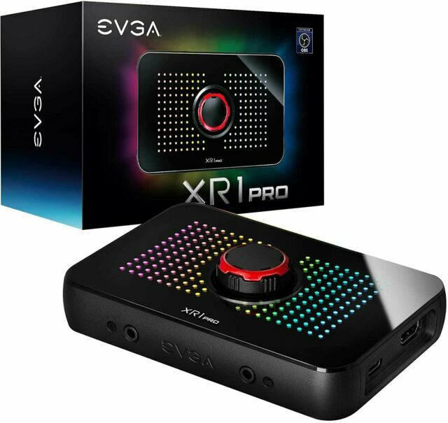 EVGA XR1 Pro Capture Card 1440p 4K HDR USB 3.1 OBS RGB Audio Mixer NEW SEALED