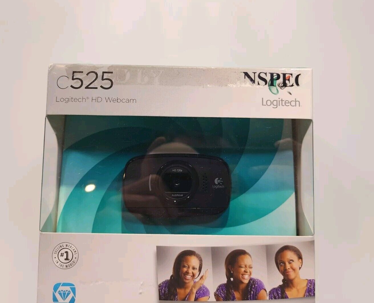 NEW Logitech C525 HD Webcam USB Portable 360 Rotating 720p Video AutoFocus W/Mic