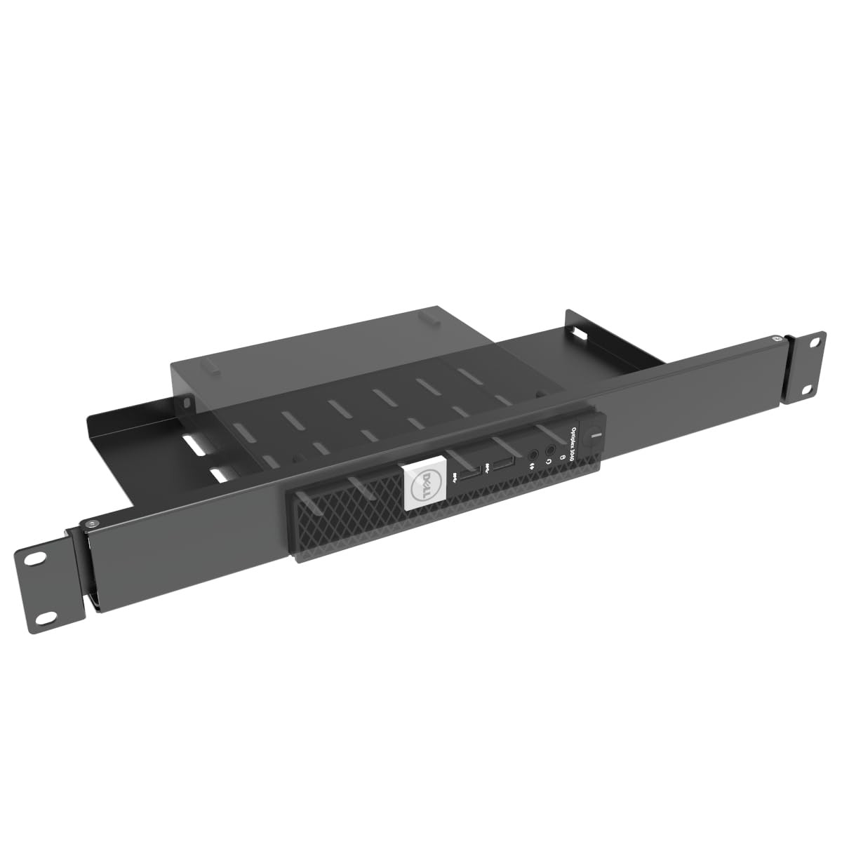 JINGCHENGMEI Mini Rack Mount for Dell OptiPlex Micro Form Factor Case-1U Hing...