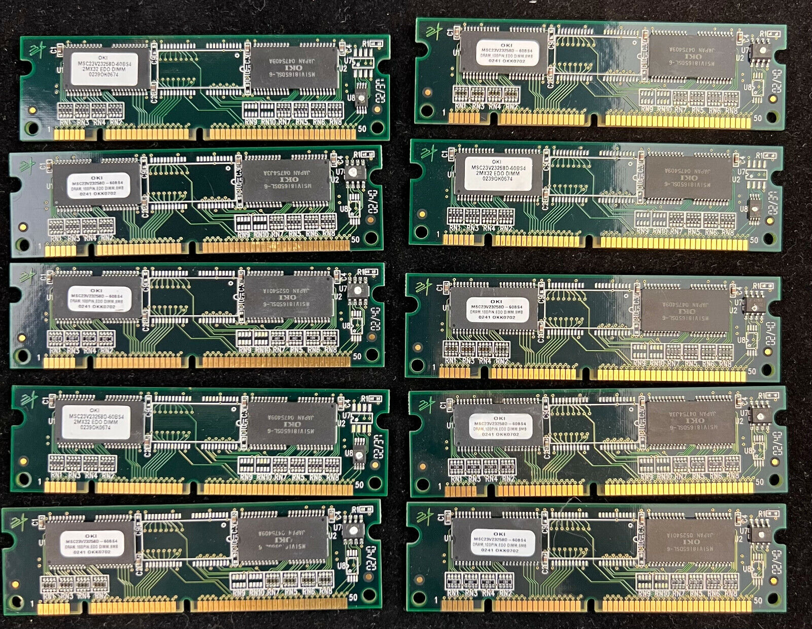 Lot of 10 MEM2600-8D 8MB Approved DRAM Upgrade for Cisco 2600 Series Routers
