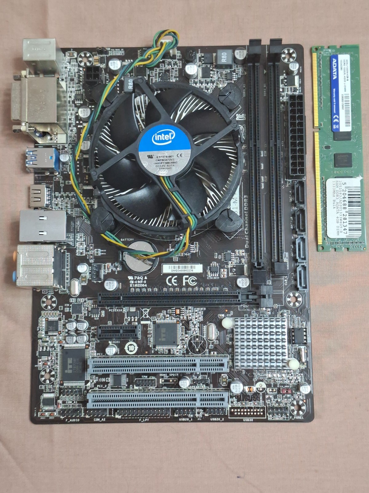 Turbo-X H81-M PCID (Wibtek) Socket 1150 DDR3 mATX Intel H81Chipset+CPU+4GB SDRAM
