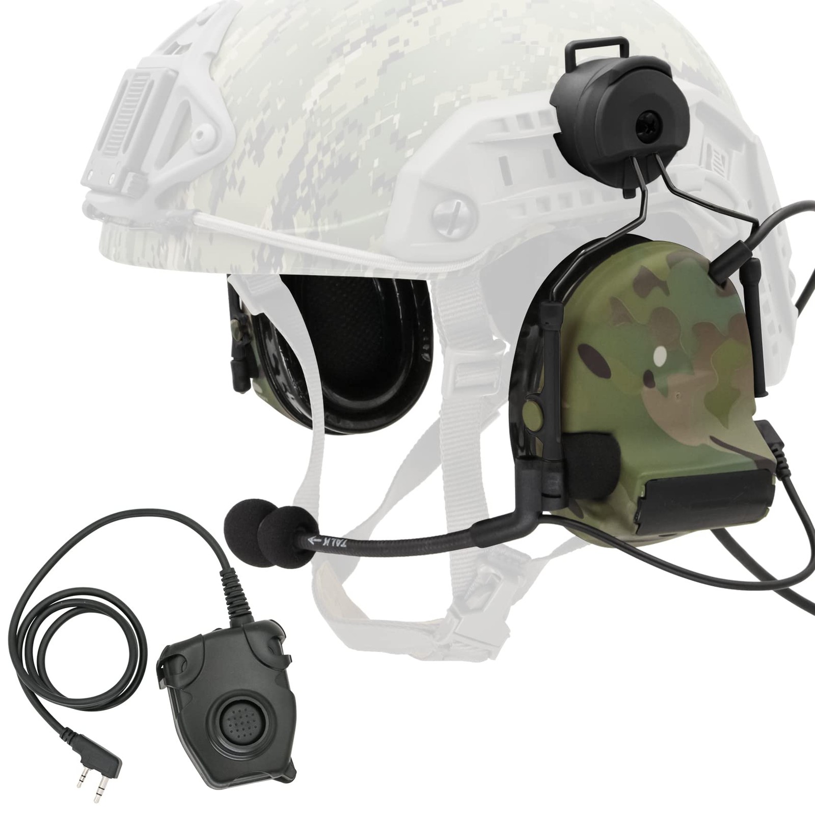 TSVISIONCORE COMTA 2 Tactical Headset with U94 PTT 2pin (MC)