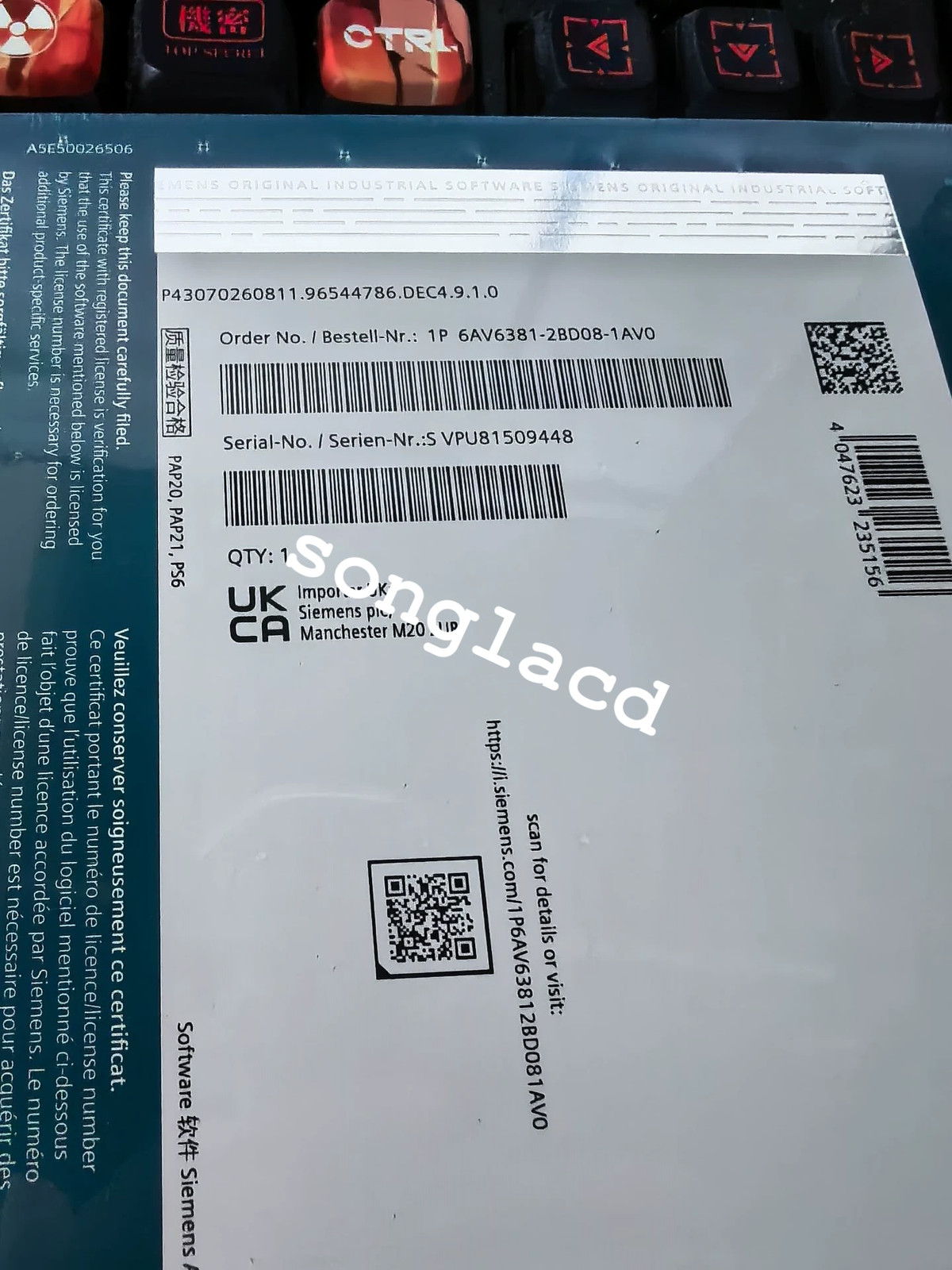 1PCS NEW 6AV6381-2BD08-1AV0 VIA DHL/UPS