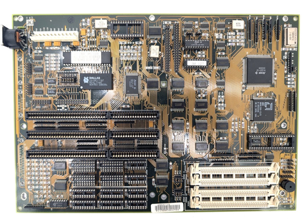 Untested ECS 286A REV 2.0 AMD N80L286-12/S Retro Motherboard Vintage M1207-12