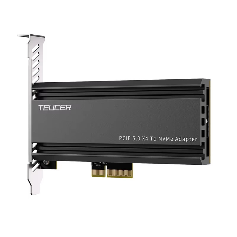 TEUCER PCIE 5.0 to M.2 NVMe Adapter Card High-Speed PCIe X4/X8/X16 to M2 SSD Con