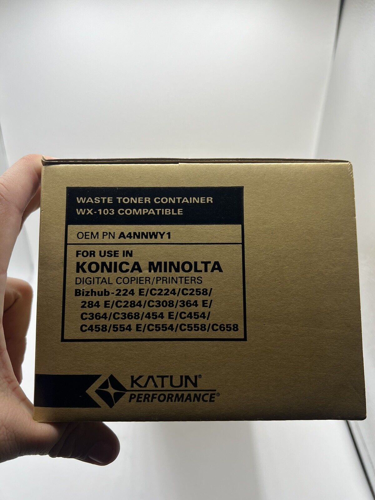 Katun WX-103 Waste Toner Box Performance Konica Minolta Bizhub OEM A4NNWY1