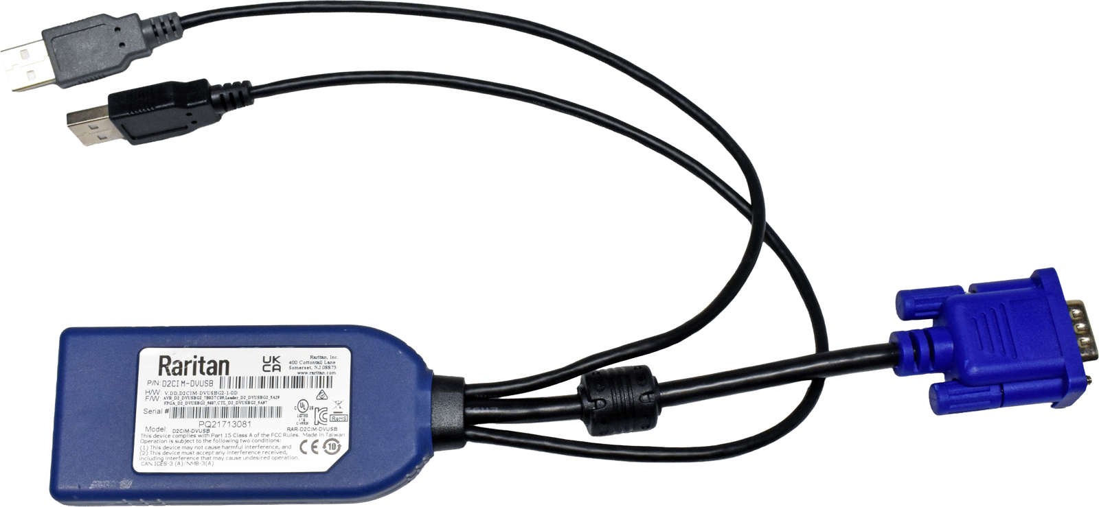Raritan D2CIM-DVUSB VGA Computer Interface Module CIM