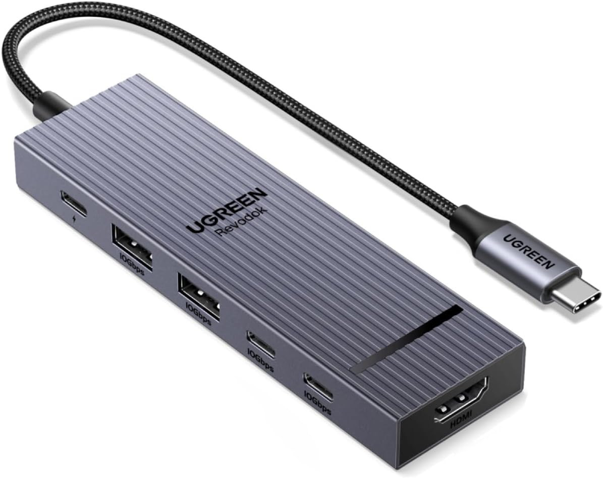 Revodok Pro USB-C Hub 6 in 1 10Gbps 4K 60Hz HDMI