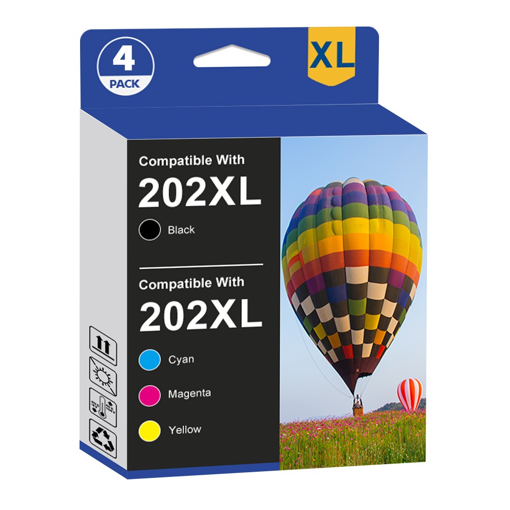 4PK T202XL 202 XL Ink Cartridges For Epson Expression XP-5100 WorkForce WF-2860