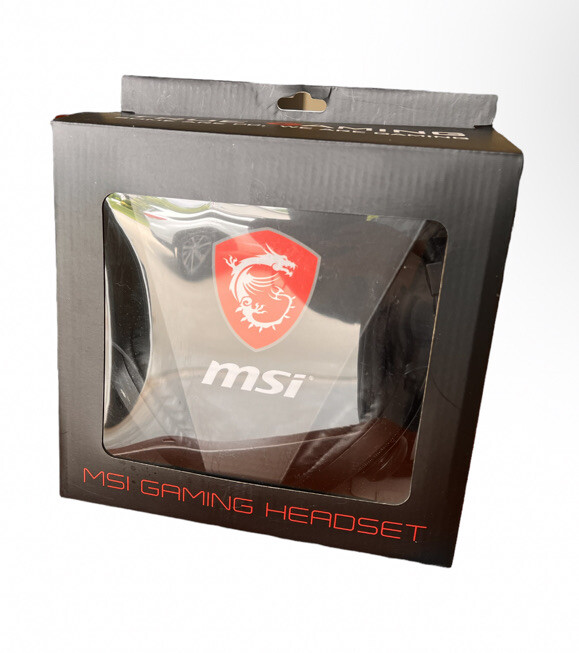 MSI Dragon Fever Over Ear Adjustable Gaming Headset Black NEW