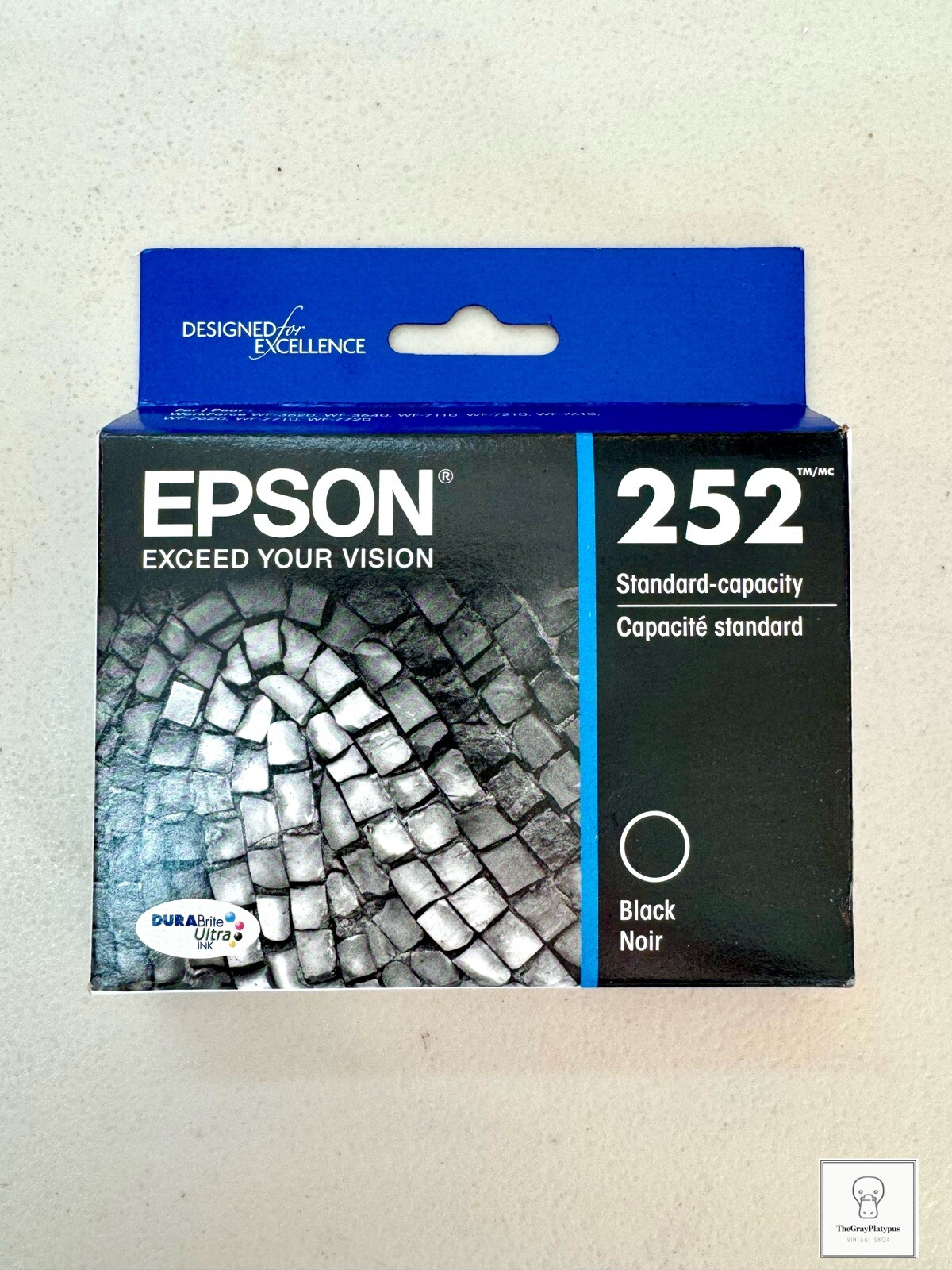 NEW EPSON T252 DURABrite Ink/ Standard Capacity/ Black Cartridge (T252120-S)