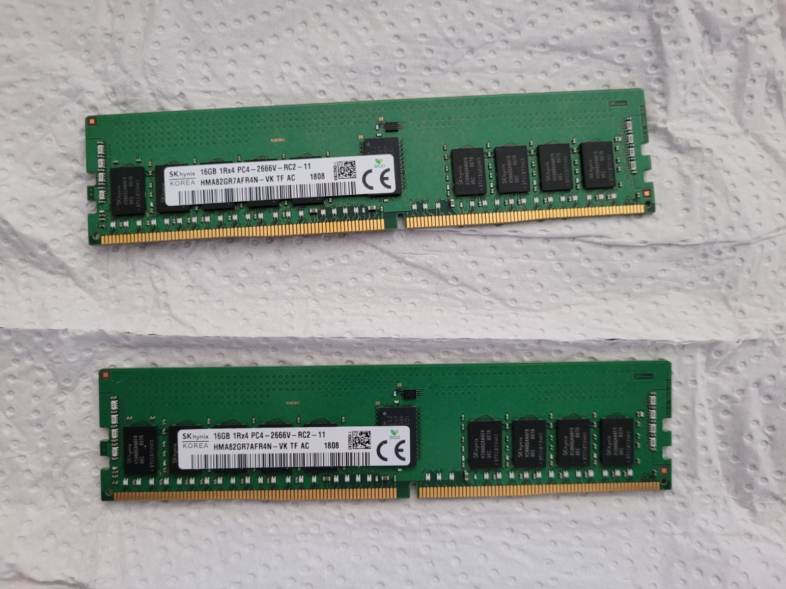 HP SKhynix 16GB 1Rx4 PC4-2666V-RC2 DDR4 RAM HMA82GR7AFR4N-VK 840757-091