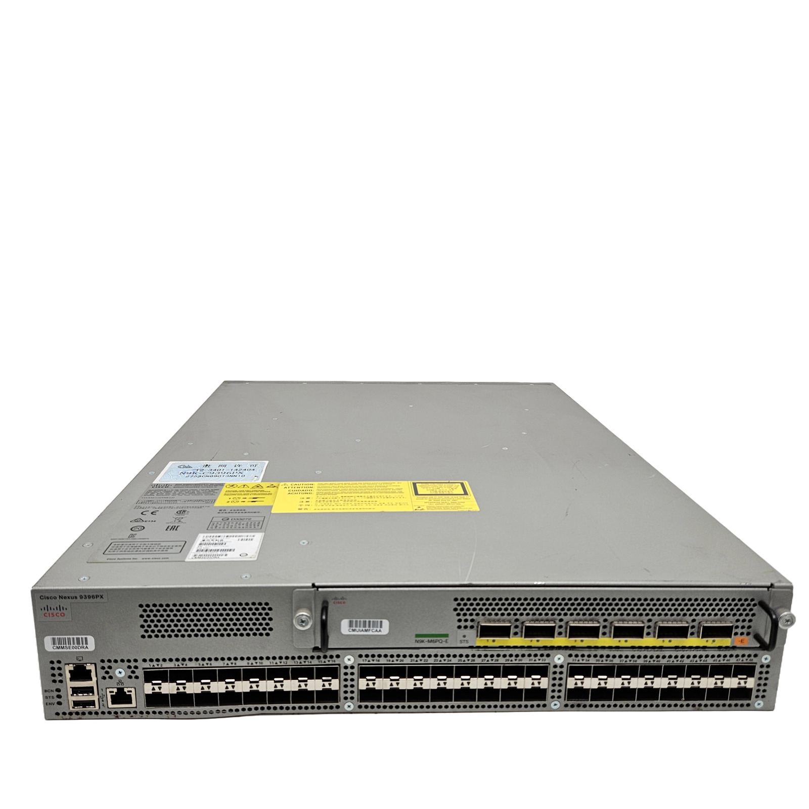 Cisco Nexus 9000 Series 48-Port Switch N9K-C9396PX w/ N9K-M6PQ-E Module