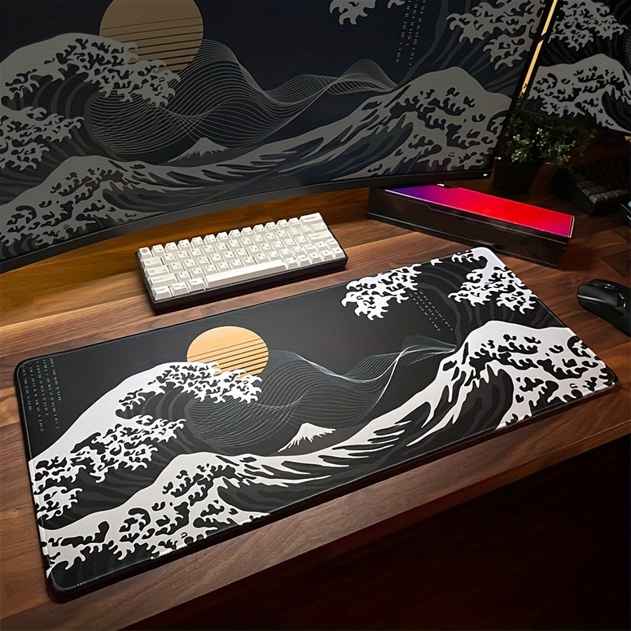 1pc Diatomite Mouse Pad, Large Non-Slip Desktop Mat, Gaming And Office Keyboar
