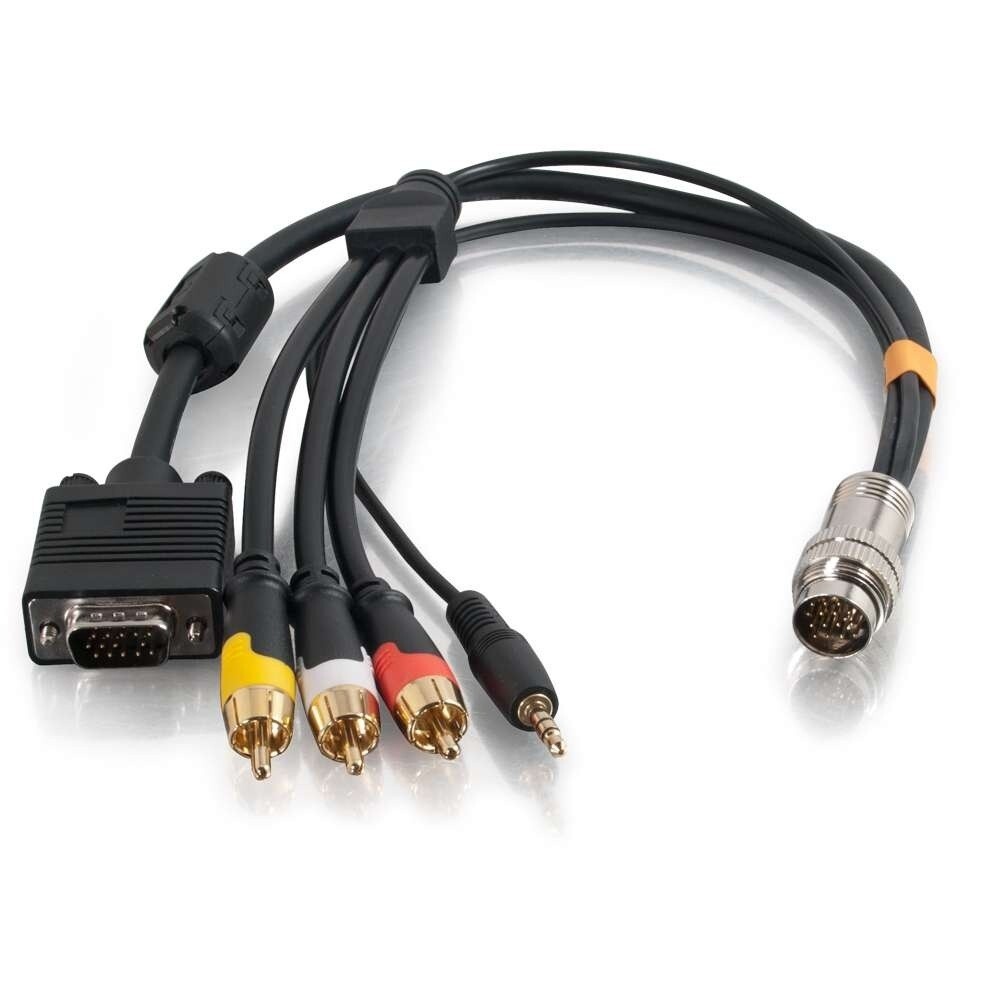 RapidRun 60018 RR HD15+3.5+3RCA Flying Lead 1.5ft