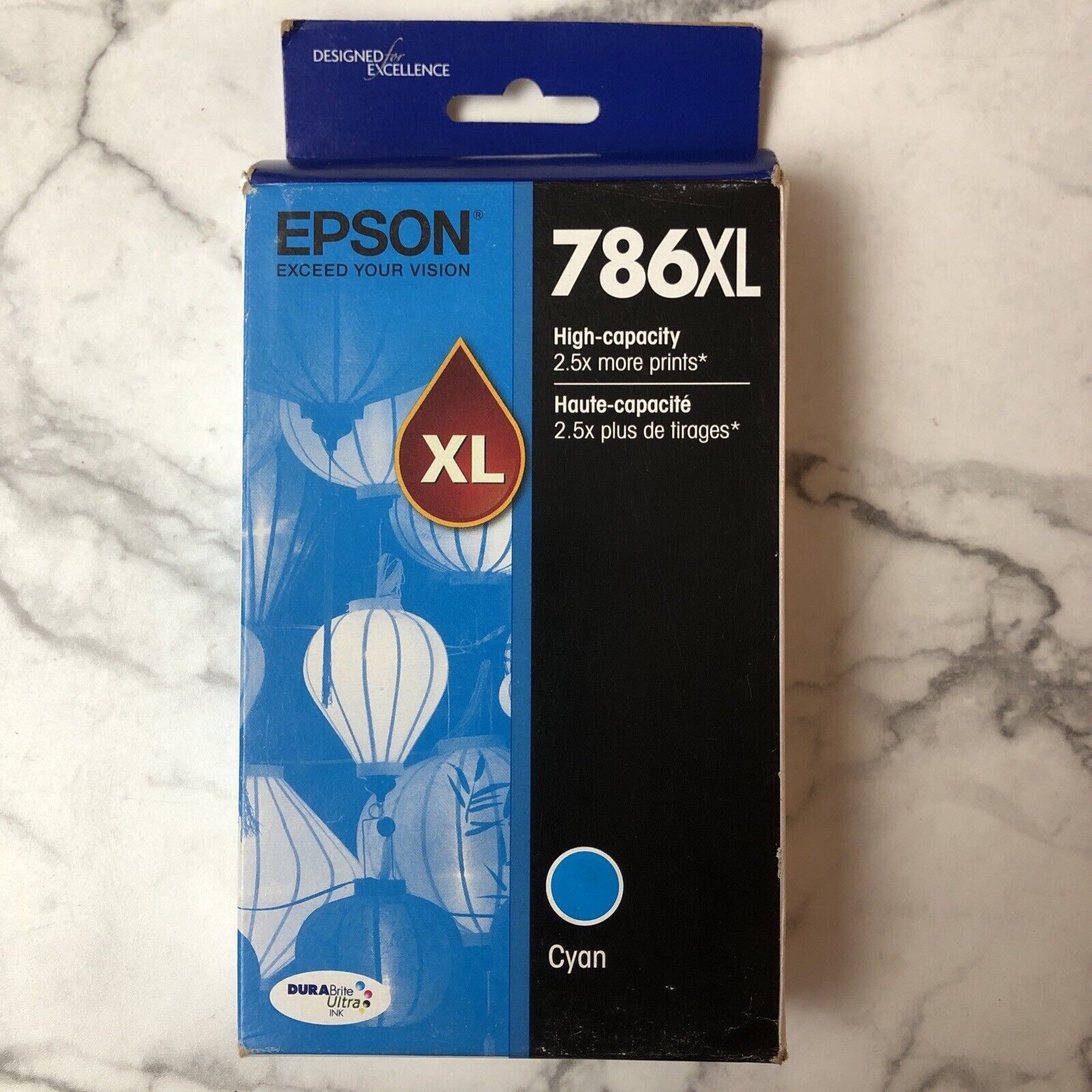 Epson 786XL T786XL120 CYAN Ink Cartridge High Capacity Genuine Dura Brite New