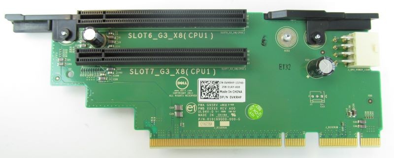 Dell 0VKRHF PowerEdge R720 2X PCI-E Riser Card Board