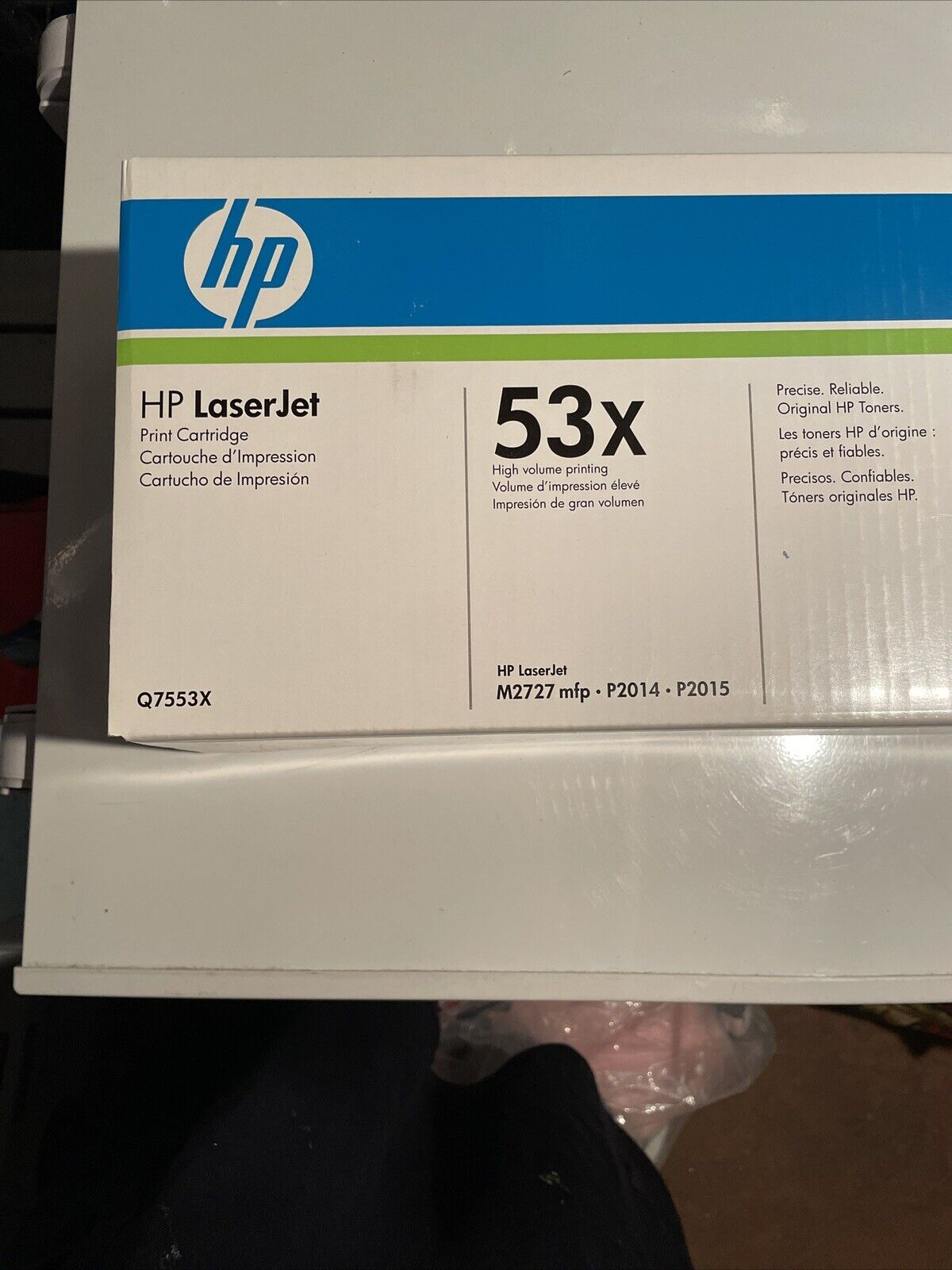 Two New HP  53X Sealed Genuine Boxes Q7553X Black Toner Printer Cartridges P2015