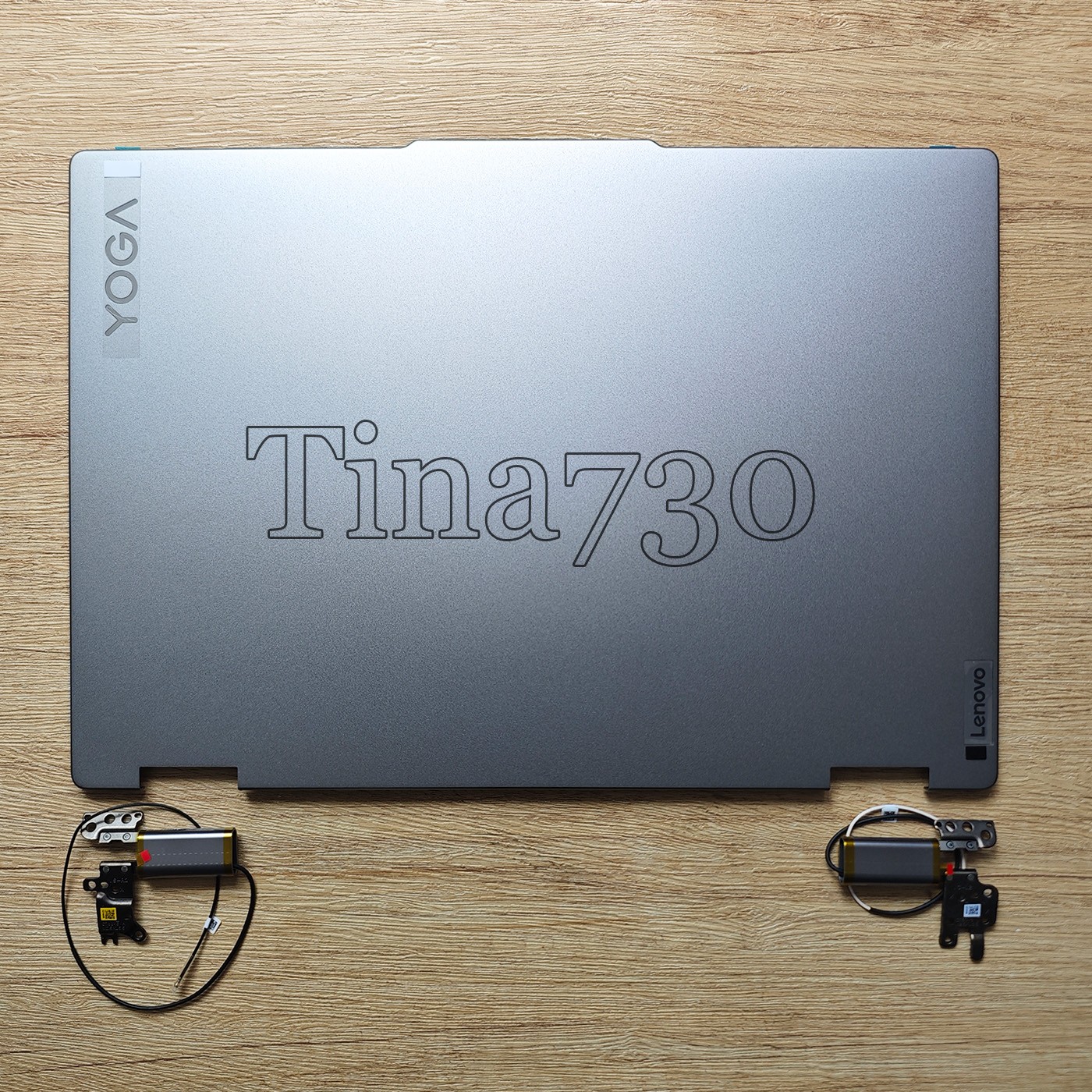New Screen Hinge + Lcd Back Cover For Lenovo Yoga 7 16ARP8 7-16IRL8 Arctic Grey