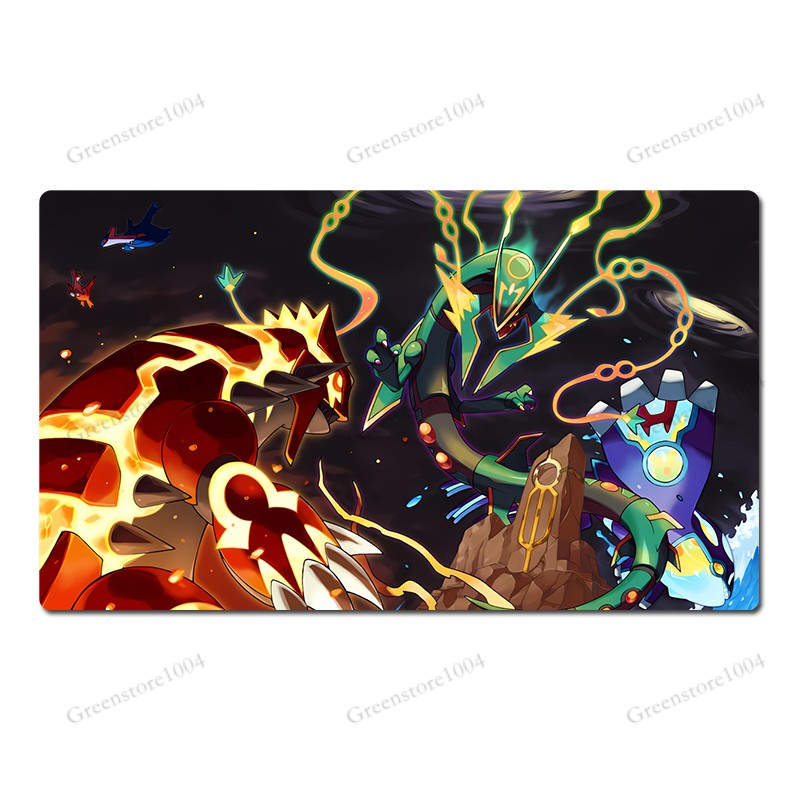 Mega Rayquaza Board Game Pokemon Table Playmat TCG CCG Mat Play Pad Mousepad