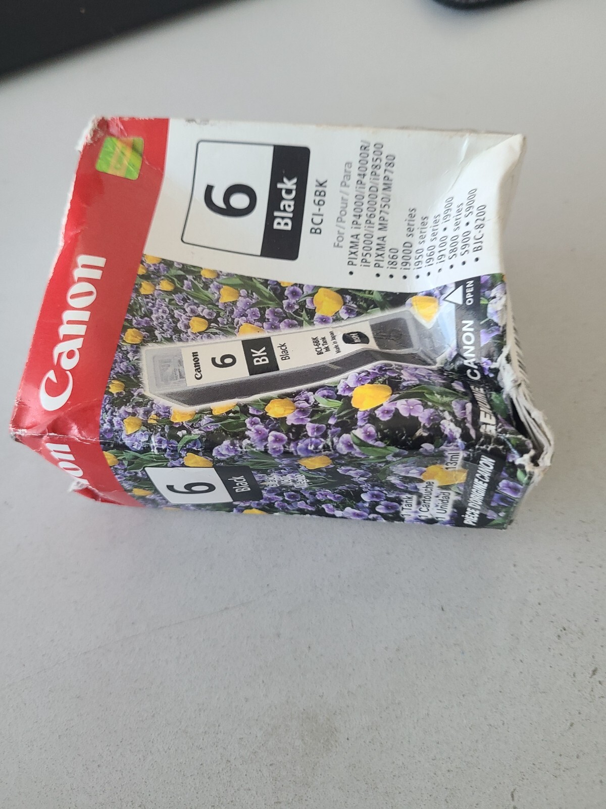 Canon 6 Black Ink Cartridge Tank for Pixma Printers - NIB Genuine OEM