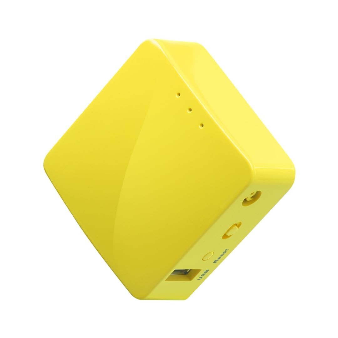 GL.iNet GL-MT300N-V2 Mango Travel Router 300Mbps WiFi, USB, Yellow