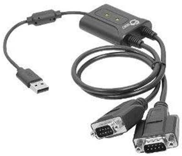 SIIG Inc. 2-Port USB to Rs-232 Serial Adapter Cable