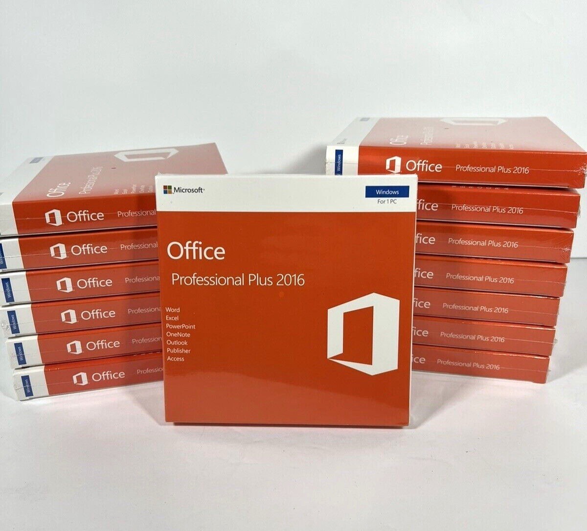 Microsoft Office 2016 Professional Plus DVD (Verified 3 PCs) +Product Key Sealed