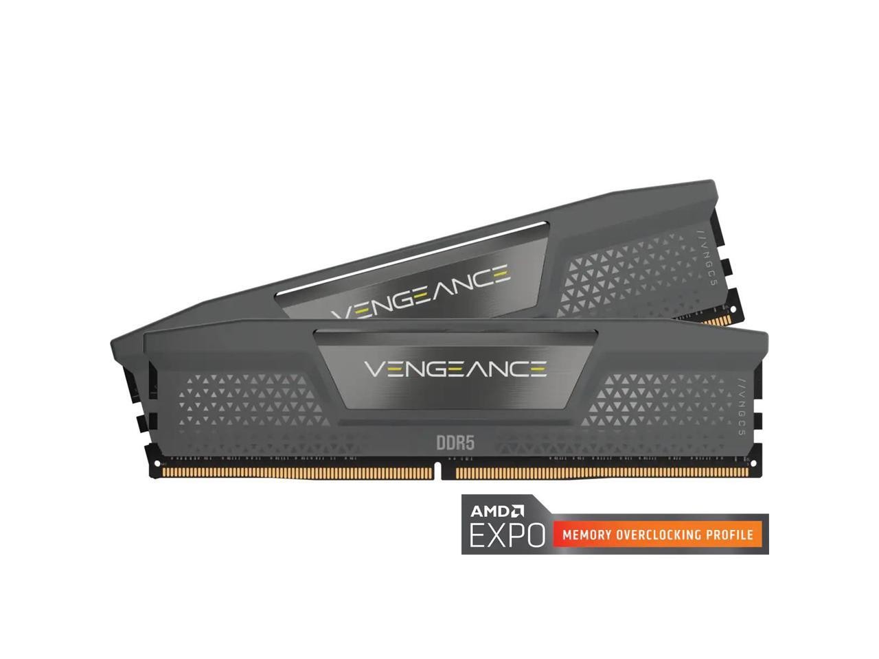 CORSAIR Vengeance 64GB (2 x 32GB) 288-Pin PC RAM DDR5 5600 (PC5 44800) Desktop M