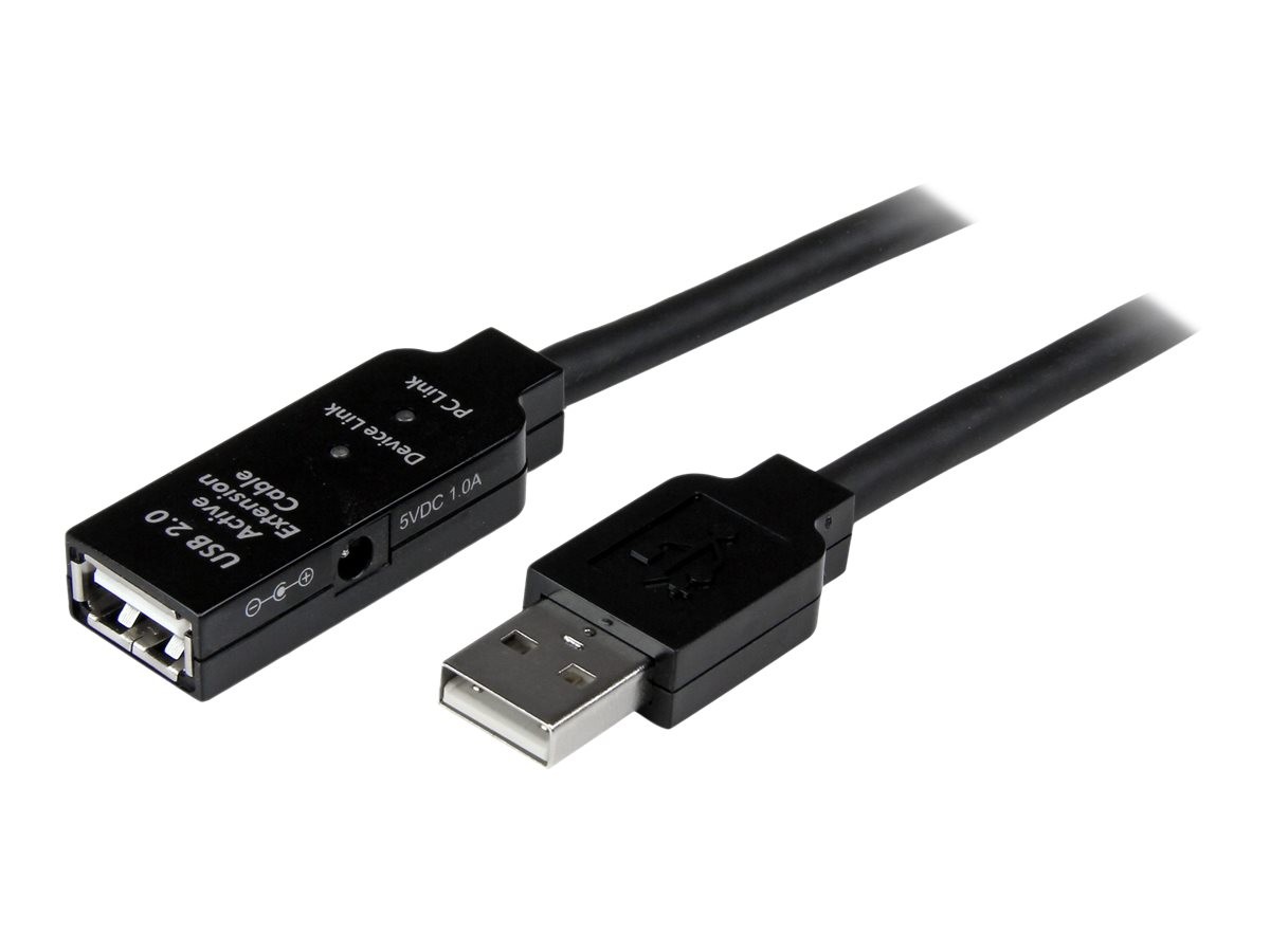 StarTech 20m USB 2.0 Active Extension Cable M/F USB extension USB2AAEXT20M