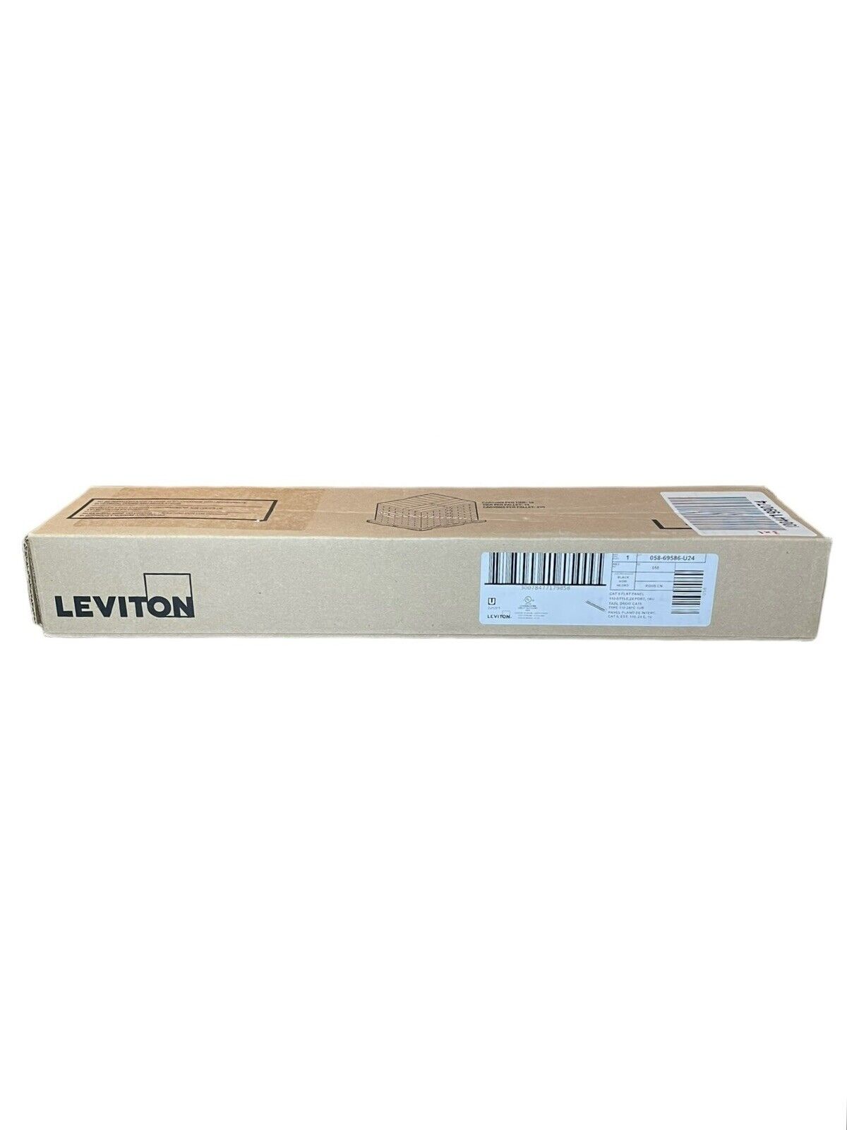 Leviton 058-69586-U24 CAT6 Flat Panel 110- Style 24-Port 1RU. New in Sealed Box