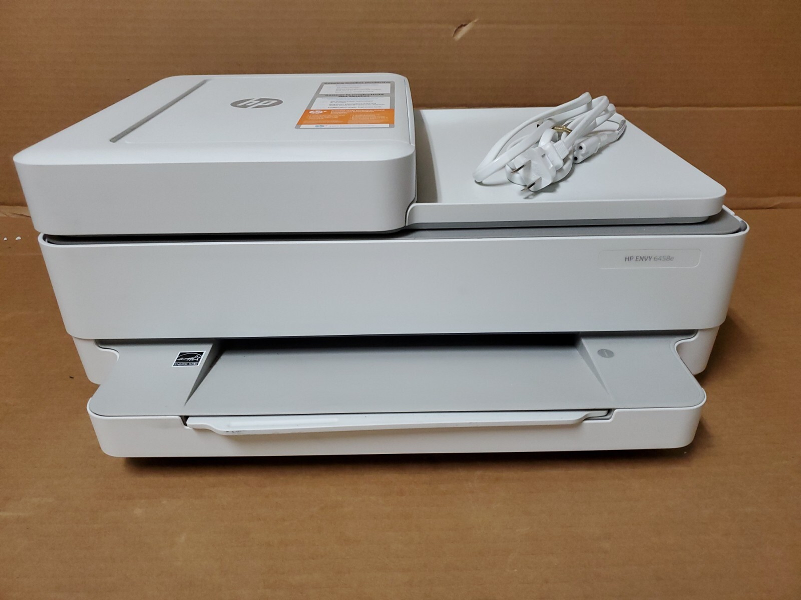 Hp Envy 6458E Wireless Color All-in-One Printer 223R3AR-White/#F436