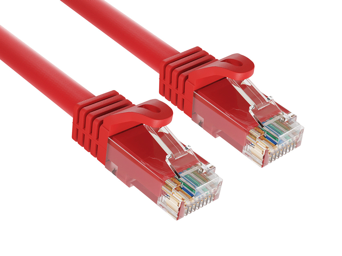 50ft Cat6a Ethernet Cable 10Gbps Snagless RJ45 for Gaming PS5 PC Router, Red