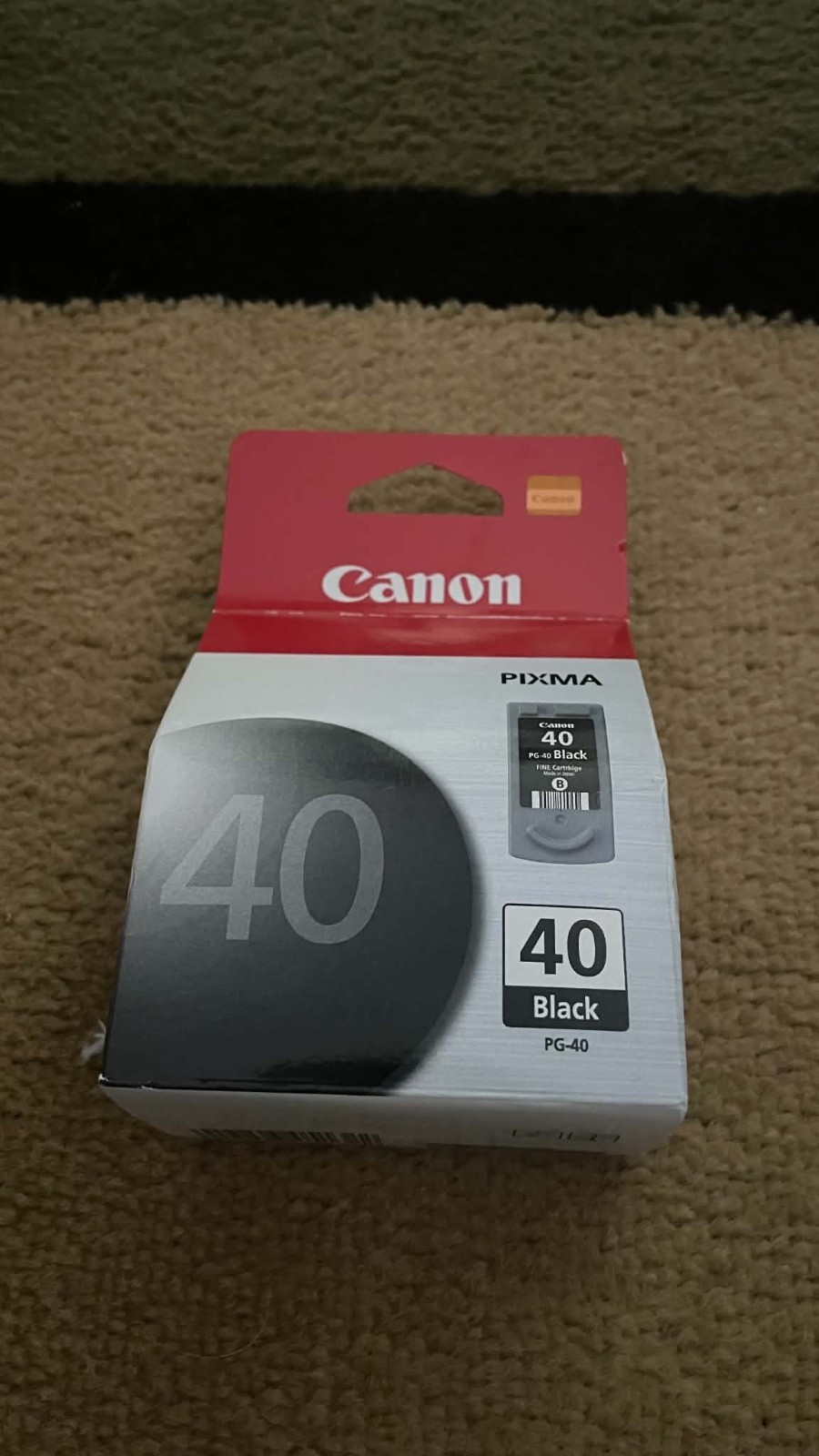 NEW Sealed OEM Canon PG-40 Black Ink PIXMA Cartridge