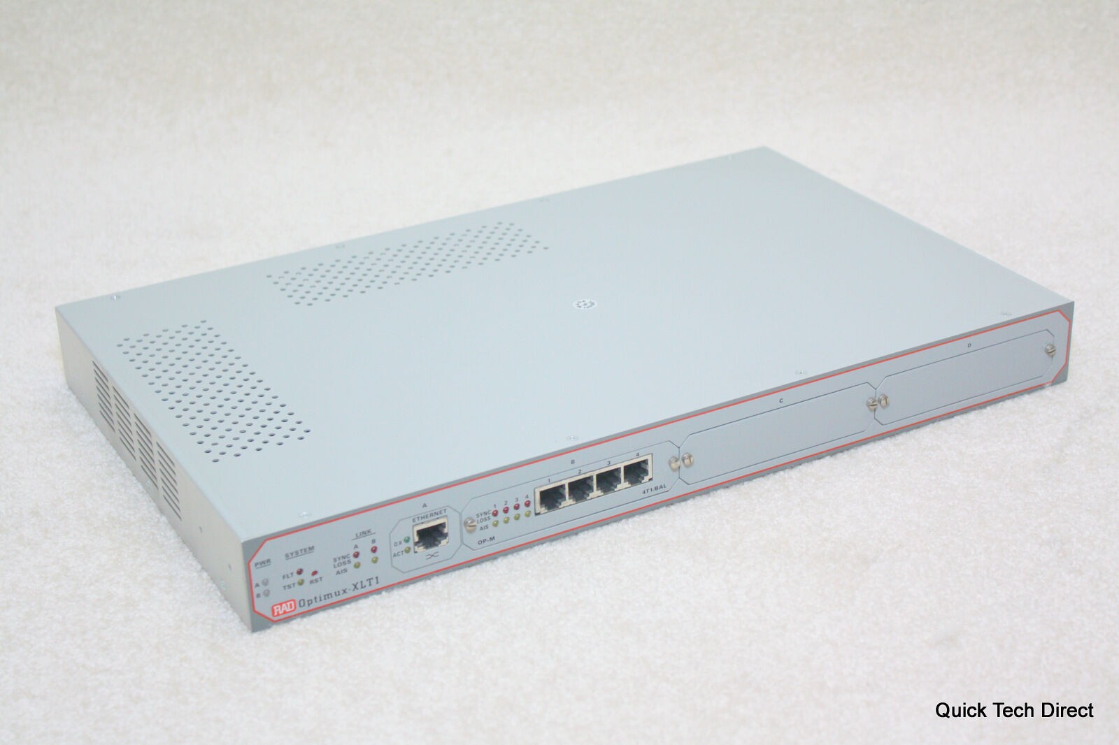 RAD Optimux-XLT1 Fiber Optic Multiplexer OP-XLT1/48/R/ST13L(C) with OP-M 4T1/BAL