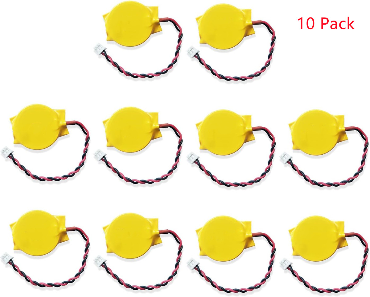 10x CMOS BIOS RTC Battery for IBM Lenovo Thinkpad X1 X30 X31 X32 X220 X230 2-Pin