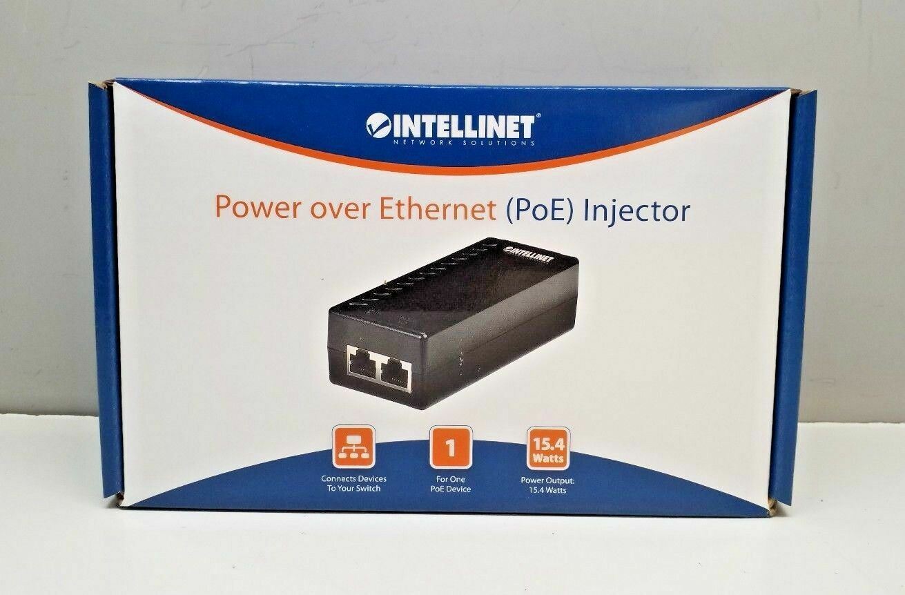 NEW SEALED INTELLINET 524179 POWER OVER ETHERNET INJECTOR (POE)