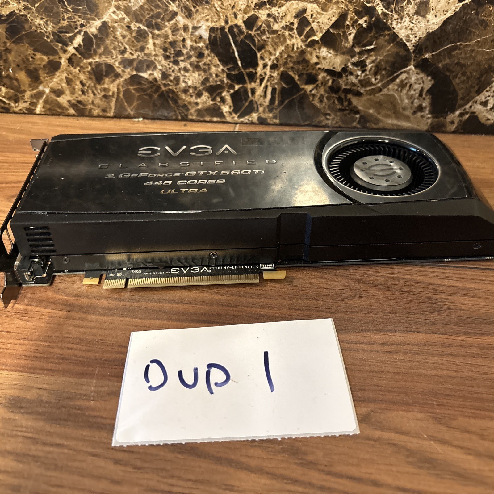 EVGA Classified G-Force  GFX 560 Ti 448 Cores Ultra Video Card 012-P3-2078-KR
