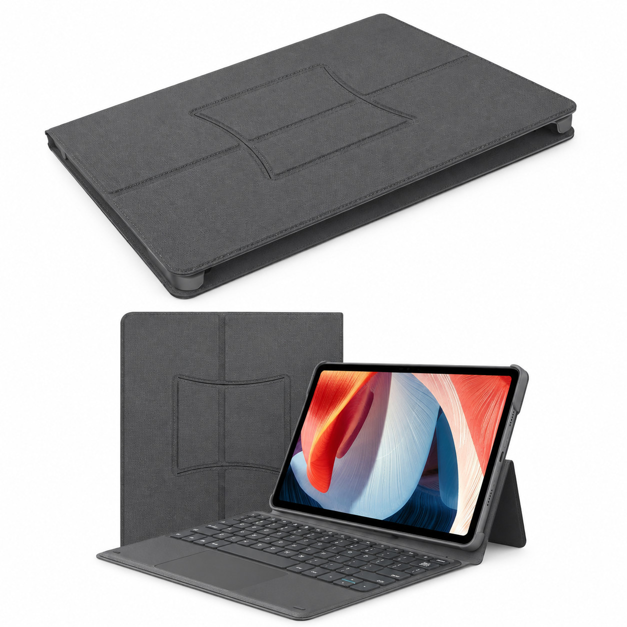  DOOGEE T20 Magnetic Suction Keyboard Tablet Case / Dark Grey