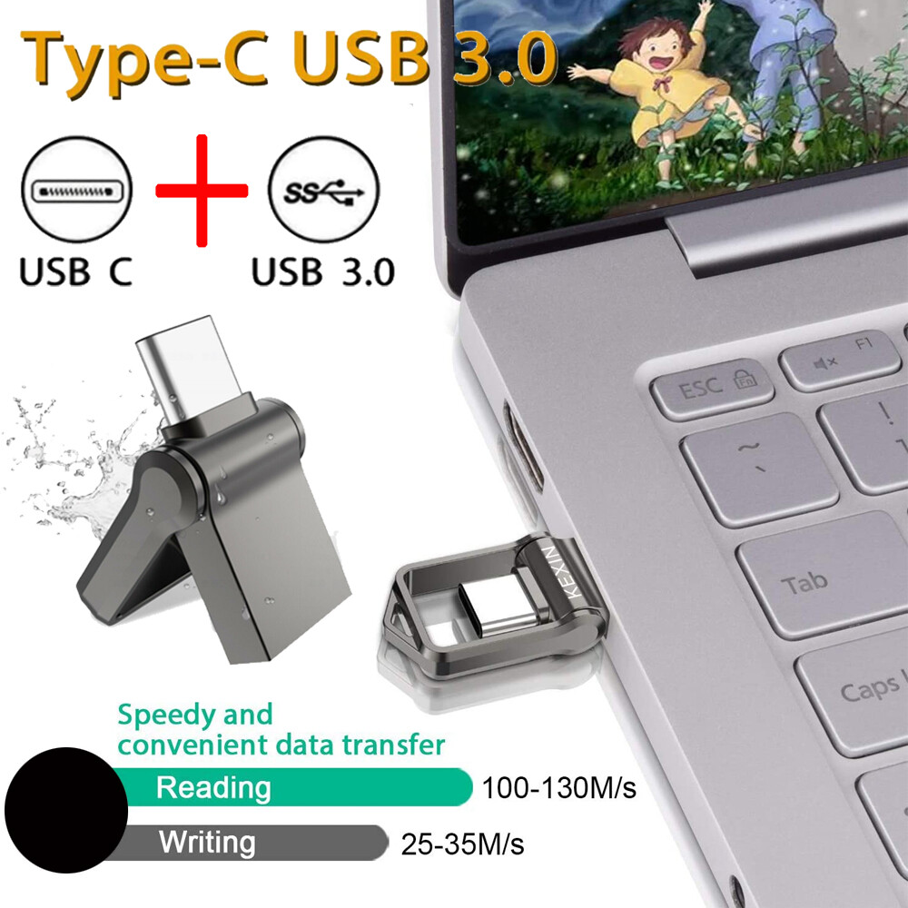 64 GB 2 in 1 OTG Dual Type C USB 3.0 Flash Drive Memory Stick Thumb USB Disk Lot