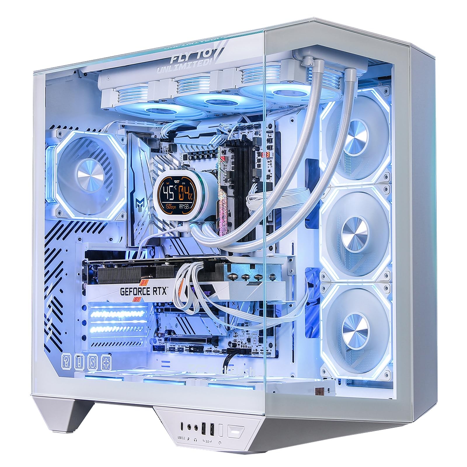 darkFlash DY470 Full Tower PC Case White